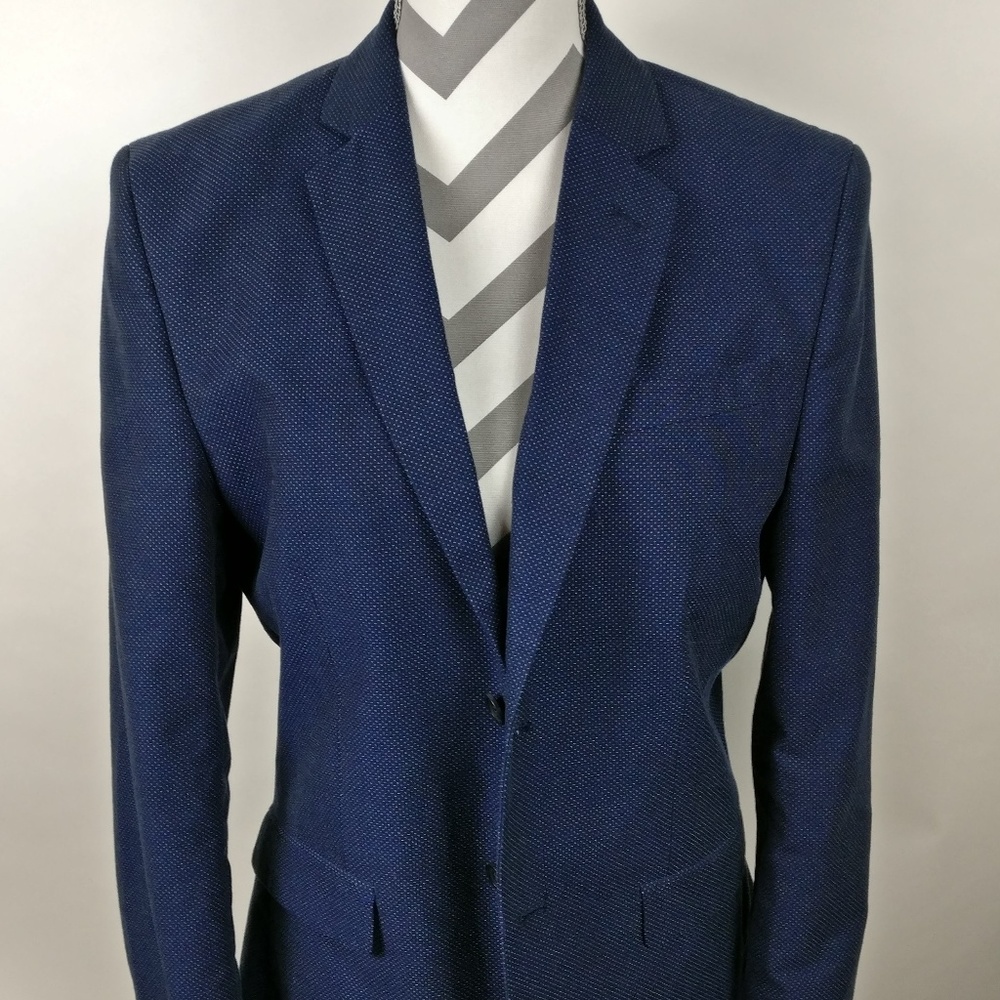 H&M Mens polka dot / navy jacket